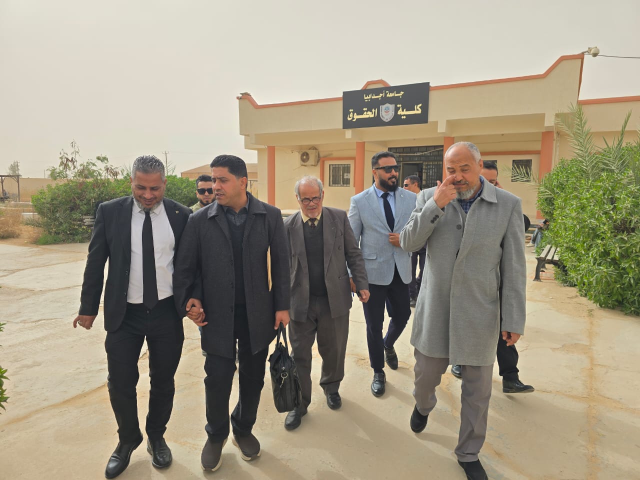 كلية الحقوق جامعة اجدابيا تستقبل فريق التدقيق المكلف من الهيئة الليبية لضمان الجودة
